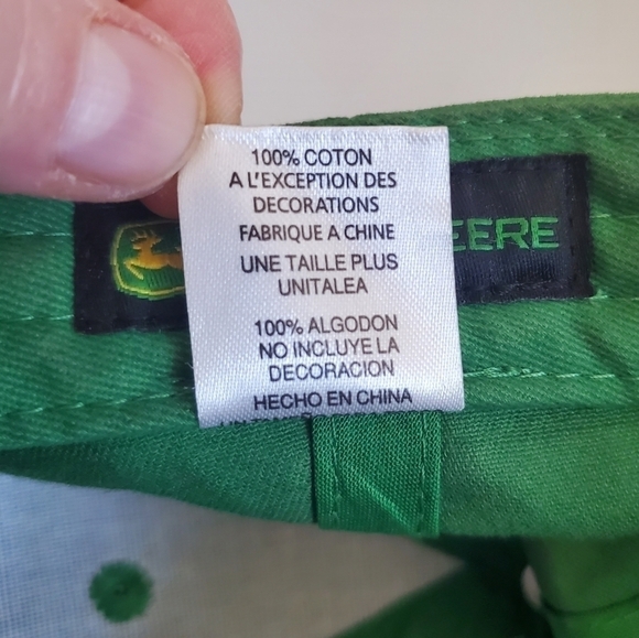 John Deere Green Yellow Baseball Hat Cap Nothing Runs Like A Deere - Picture 13 of 13